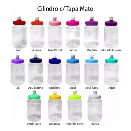 Dulcero Tarro Cilindro 50 Pzas Bolos Fiesta Transparente 1 L