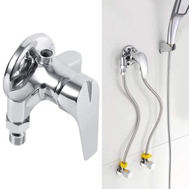 Mixing Valve G1 2inch Male Thread Hot and Cold Water Mixer Mixing Control Valve for Bathroom Shower Wall Mounted Shower Faucet Cold and Hot Water Tap Manual Shower Mixer Anti Leak