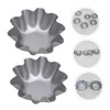 LABRIMP Metal Jelly Molds 6pcs Tart Molds Non Stick for