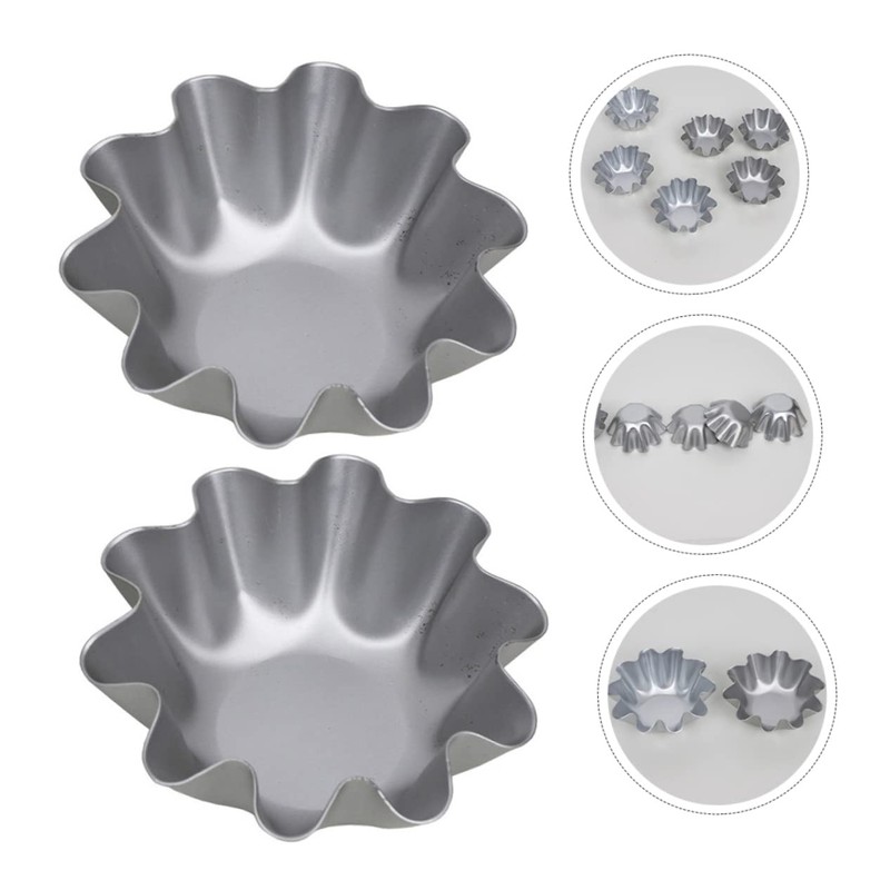 LABRIMP Metal Jelly Molds 6pcs Tart Molds Non Stick for