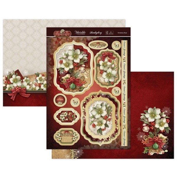 Hunkydory Crafts Christmas Rose Luxury Topper Set