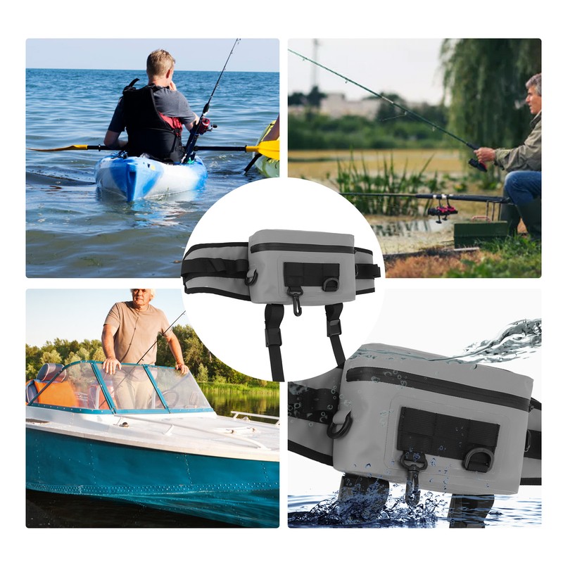 Fishing Fanny Pack Fishing Rod Holder Fishing Tackle Bag with