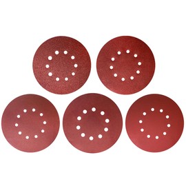 Meccion 225 mm Sandpaper Velcro Pack of 50 Sanding Discs Grit 10 Hole Round Sandpaper for Drywall Sanders Random Orbital Sanders Sanding Giraffe (with Grit 40/80/120/180/240)