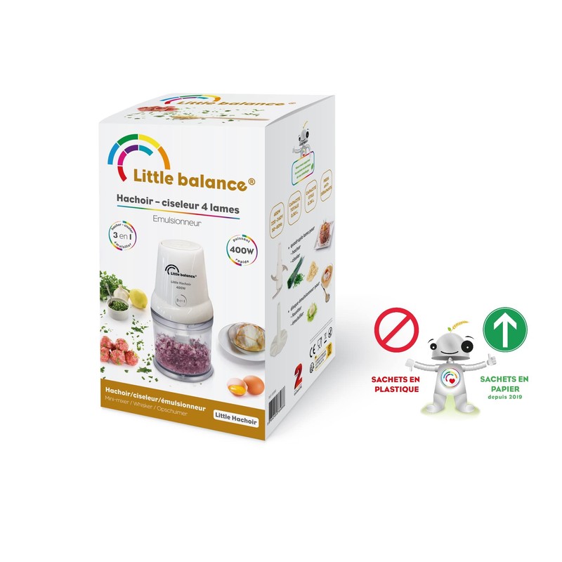LITTLE BALANCE 8586 Little Chopper, Electric Chopper, Mini Mixer, Bowl