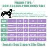 wegreeco Reusable Washable Small Puppy Dog Diapers Female with Dog