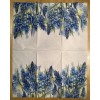 TWO Spring Flowers Grape Hyacinths Pearls Purple Paper Napkins Decoupage