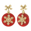 Madison Tyler Snowflake Light Bulb Christmas Dangle Earrings for Women