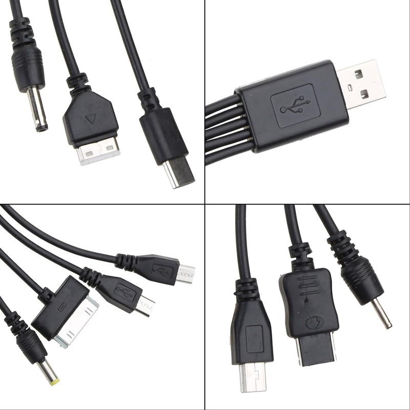 Weicoca 1 Piece 10 in 1 Universal USB Cable, Multiple