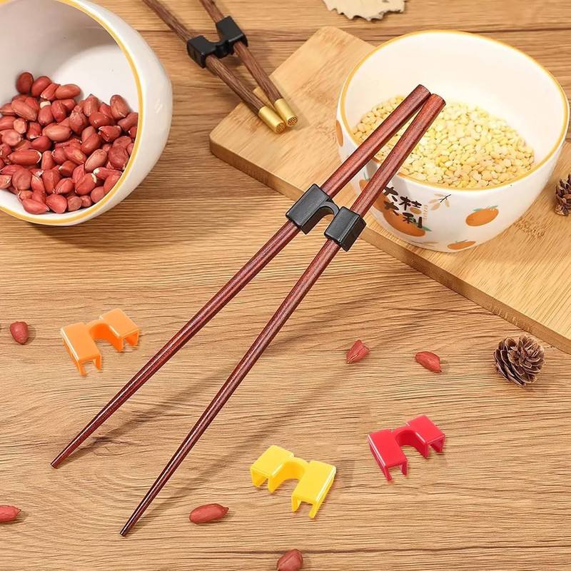 SHSHbuy Chopstick Helper, Set of 6 Chopsticks Trainer Helper, Reusable