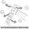 Pack of 2 Ventilation Grille Ventilation Grille Door Ventilation Grille