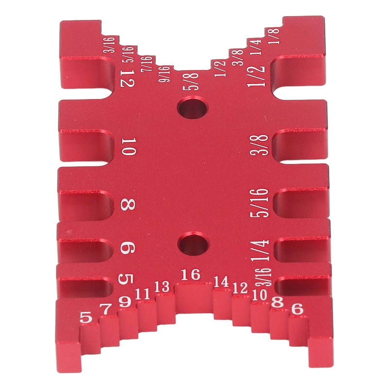 Dovetail Jig Tenon Caliper Aluminum Metric Imperial Scale Card Measuring