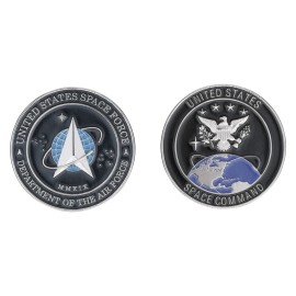US Space Force Logo US Command Commemorative Challenge Coin