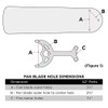 Westinghouse 7740100 VA-HP008 Westinghouse 77401 42" Fan Blade Arm (5