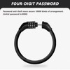 High Security Cable Bicycle Lock Heavy Duty Digits Codes Cycling
