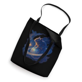 Galaxy Degu Planet Saturn Fantasy Tote Bag