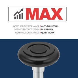 XIKE 10 Pcs 2" Nylon Garage Door Roller 4" Stem, MAX Quiet, Durable and Waterproof Types, Using 6200-2RS Precision Bearings.