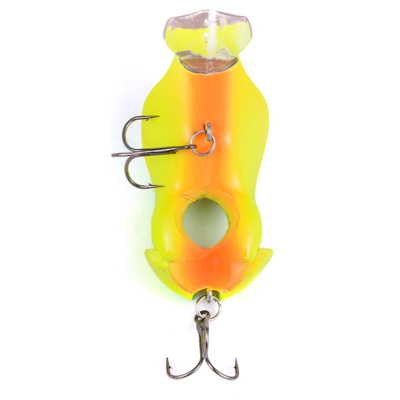 Cabo Diving Hard Plastic Frog Lure Fishing Bait, Dark Green