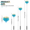 Cobweb Duster with Extension Pole，Medium Stiff Bristles Cobweb Duster Head