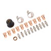 Plasma Cutter Tip Electrode Nozzle Bracket Cover Set, 24 Piece
