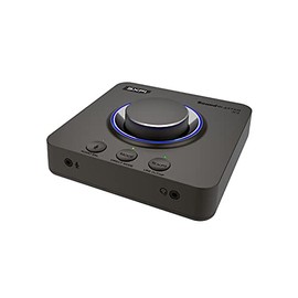 Creative Sound Blaster X4 Hi-Res 24bit/192kHz External USB DAC and Amp Sound Card, Super X-Fi, Multi-Channel, 7.1 Discrete Surround, Optical-in, Optical-out, Line-in, Mic-in, Headset-in for PC and Mac