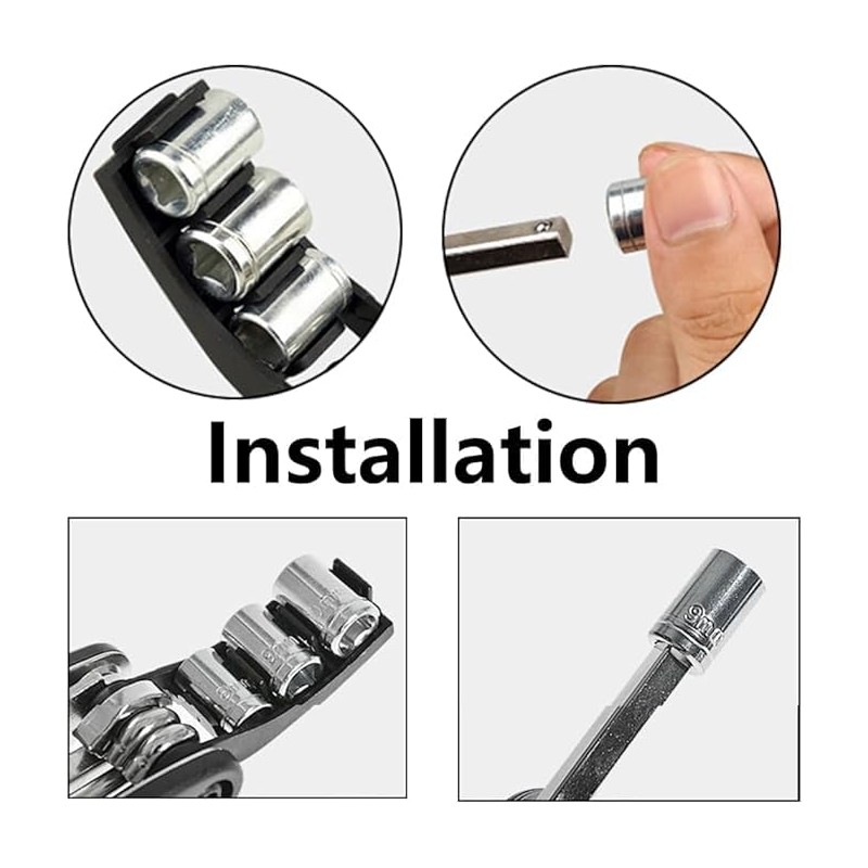 BAFAFA Bicycle Repair Kit, 16 in 1 Multifunctional Tools, Bicycle