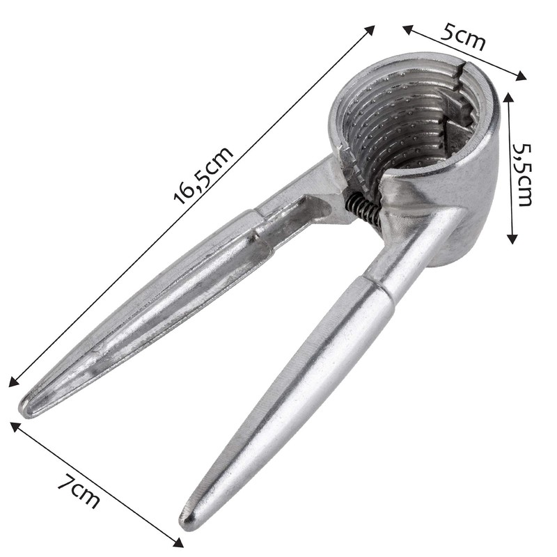 KADAX Nutcracker for Walnuts, Hazelnuts, Almonds, Pistachios, Metal Nut Tongs,