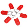LeadSeals 50PCS Plastic Padlock Security Seals Metal Wire Padlocks Electric