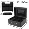 Small Security Lock Box with Coin Tray Metal Material with