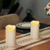 Amagic Outdoor Waterproof Flameless Candles, Flickering LED Candles, Battery Operated