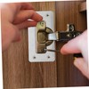 WOONEKY DIY Cabinet Door Repair Kit 8pcs Door Reinforcement Plate
