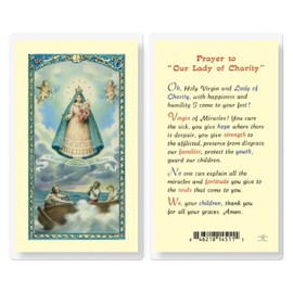 Artisan Owl Prayer to Our Lady of Charity Holy Cards (Set of 5)