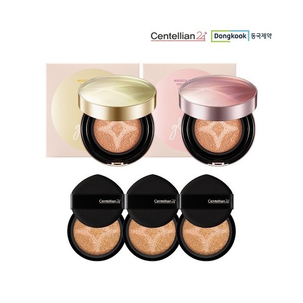 Centellian 24 Dongkuk Pharmaceutical Madeca Cream Cover Cushion 2 main products + 3 refills, No. 21/light beige