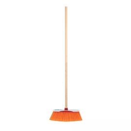 Klintek ES-350S Broom extra soft PVC bristles, wooden stick