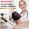 LED Gesichtsmaske Lichttherapie, RRZIOM 7 Farben Rotlicht Gerät, Rotlichtlampe Gesicht