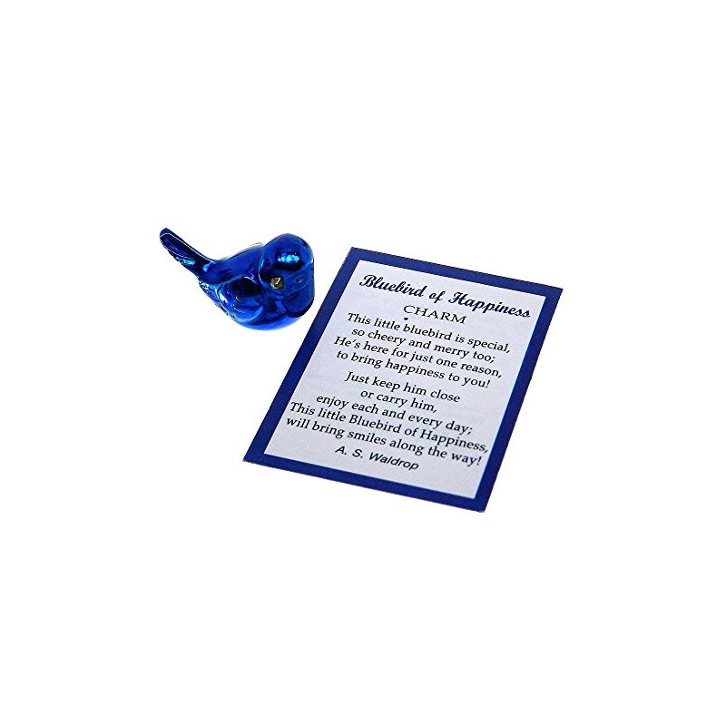 Ganz Bluebird of Happiness Pocket Charm with Story Card,One Size