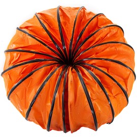 Mophorn 25ft Ducting Hose, PVC Flexible Duct Hosing with S Hook & Steel Support for 8inch Utility Blower