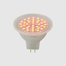 Tecnolite - Foco MR16 LED 2.3 W, Luz Roja, Base GX5.3, No atenuable