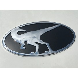 Exos Chrome Raptor Front Emblem for 2019 & 2020 Hyundai Veloster Turbo & Veloster N
