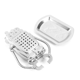 Tea Infusion, Stainless Steel Mini Robot Tea Maker Loose Tea Leaf Infusion Ball Filter for Kitchen Living Room Office
