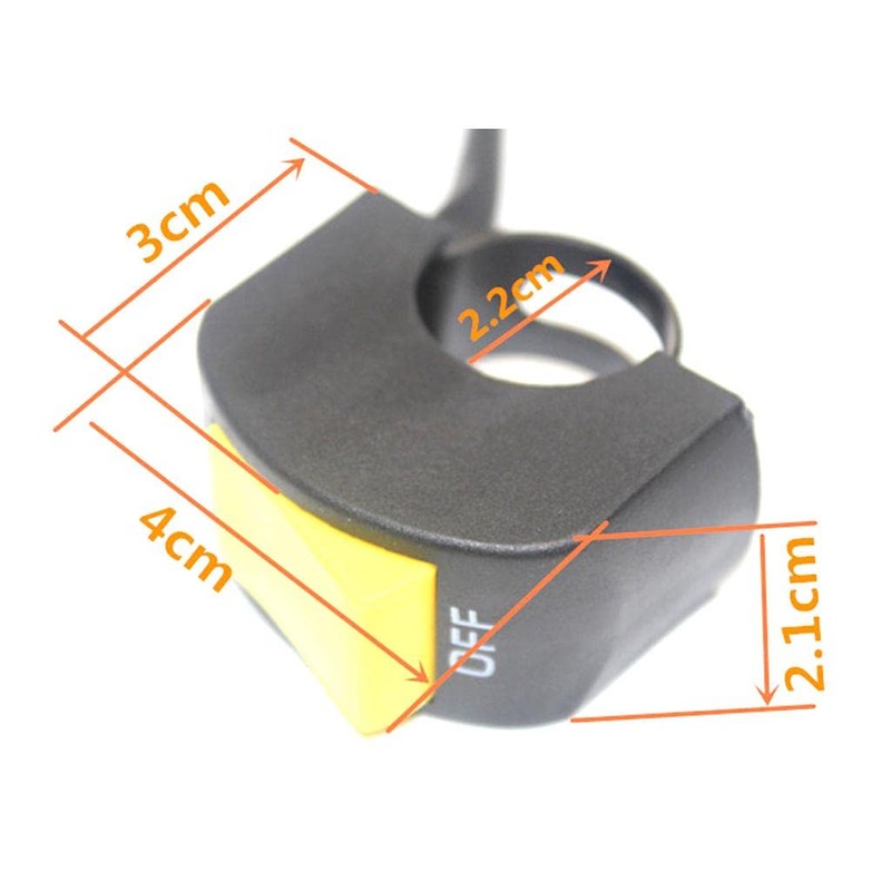 KOZEEY 【ノーブランド 品】オートバイ　ATVバイク　7/8　ハンドルバー　ヘッドライト　LED　スポット　ライト　ランプ　キル　スイッチ