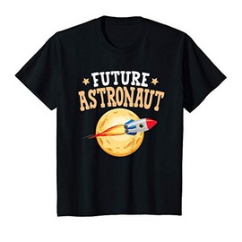 Kids Future Astronaut Costume Cute Space Moon Rocket Career T-Shirt