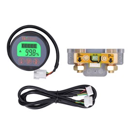 Battery Monitor Waterproof Reverse Connection Protection Battery Voltage Indicator 100V 350A