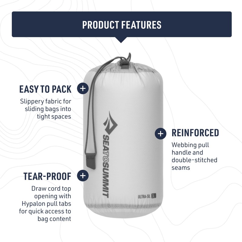 Sea to Summit Ultra-SIL Stuff Sack 3 L Grey -