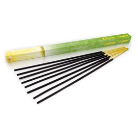 Premium Lemon Incense Sticks: Naturally Traditional from India in Fair Production, 8 Sticks Each 45 Minutes Ideal for Outdoors/Outdoor Use
