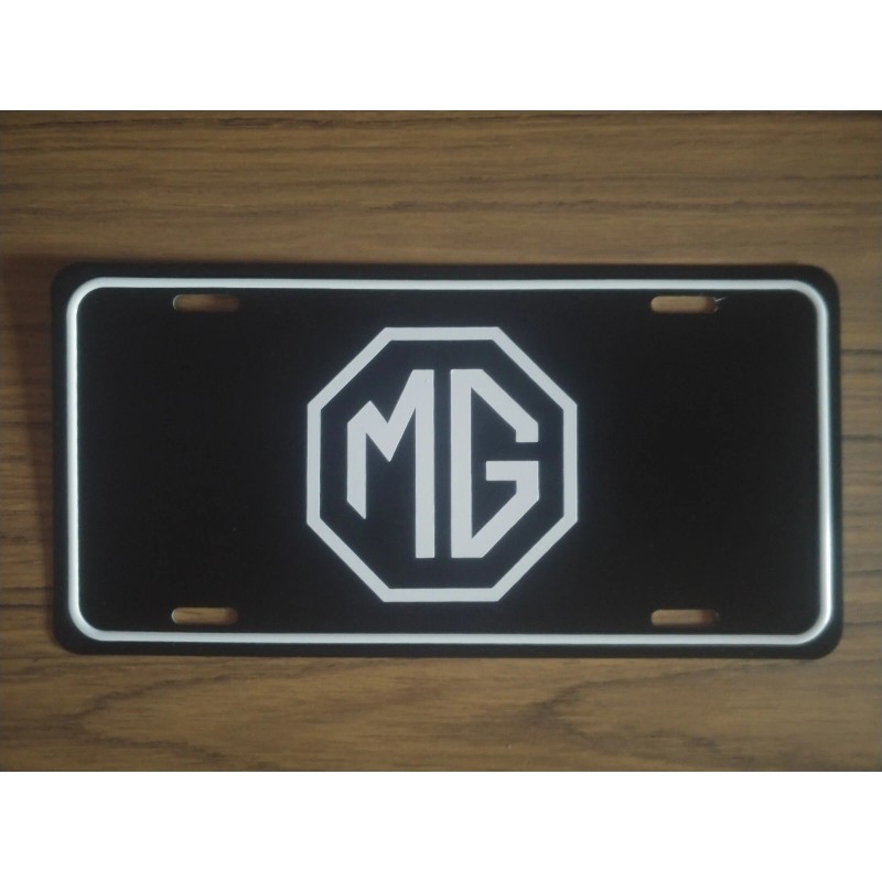 MG Car Auto license plate vanity plate metal wall sign