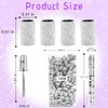 180Grit Nail Sanding Bands for Drill, 100Pcs Fine White Professional