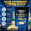 Gwynne Ácido Alfa Lipoico 600mg Suplemento Antioxidant Energía Apoyo Metabolismo