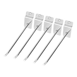 25PCS 15cm 6 Inch Slat Wall Hooks, Store Shelf Hooks, Heavy Duty Slat Wall Hooks Combo Set for Garage Store Retail Display