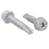 Hex Drilling Screw SW10+TX25 Zinc Filled Coating Underhead Locking Tooth,