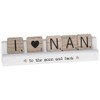 Scrabble Sentiments I Love Nan To The Moon Wooden Scrabble